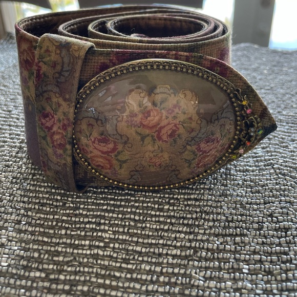 Michal Negrin Accessories - Michal Negrin Vintage Victorian Belt crystal embellished